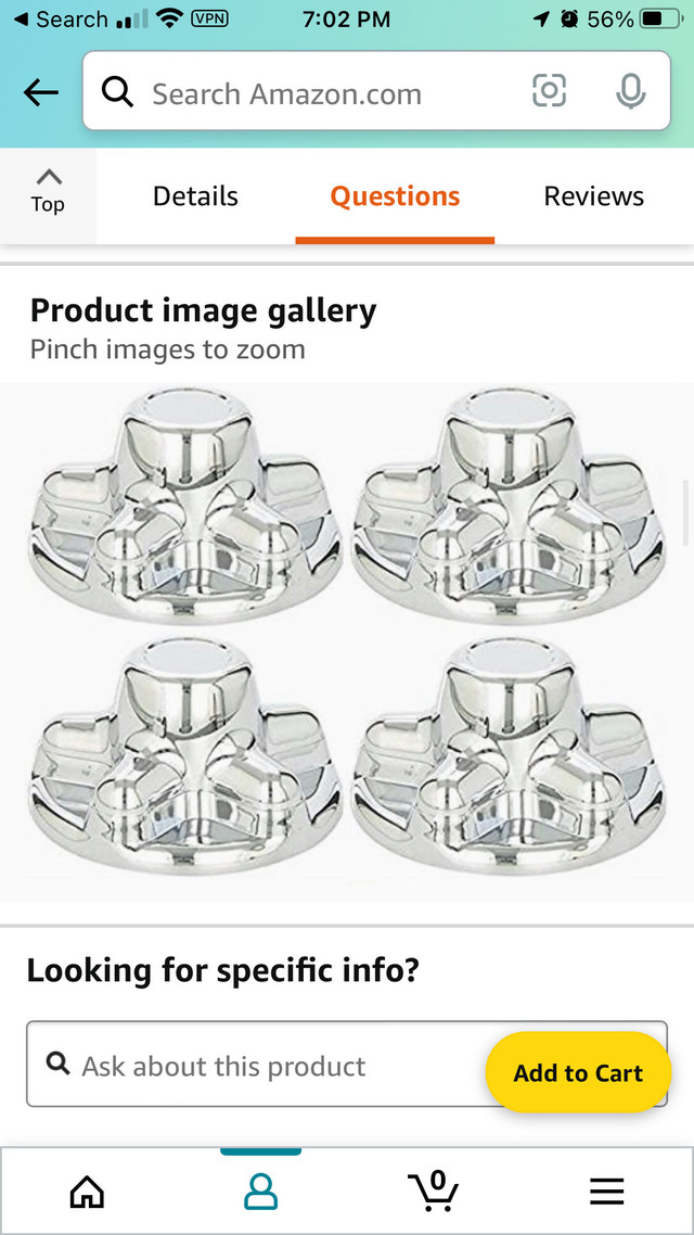 Set of 4 ABS hub cap covers for travel trailer wheels  5 in in Tires & Rims in Hamilton - Image 4