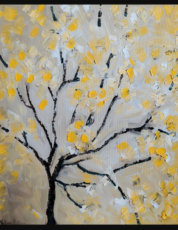 Original Oil Painting - An Ordinary Tree in Arts & Collectibles in Hamilton