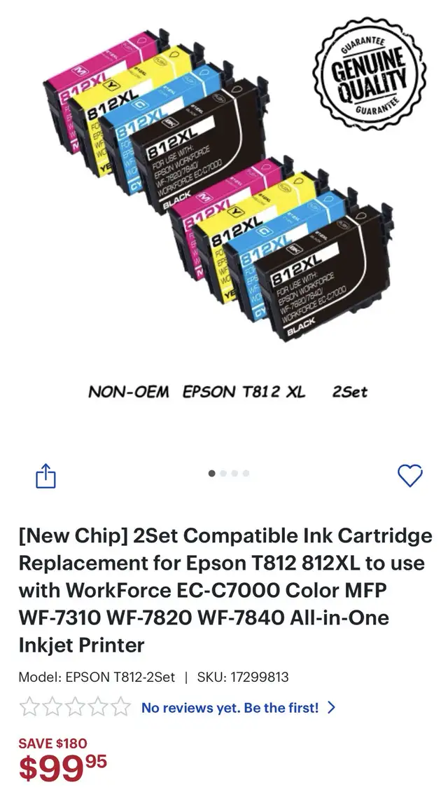 Epson Printer WF 7840 -used without cartidges in Printers, Scanners & Fax in Cambridge - Image 3