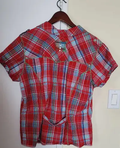 Le Chateau Women's Red Plaid Shirt, Size XXL, View more