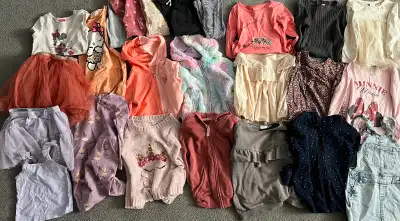 Lot of girls clothes side 3/4 , two 4/5 (Zara, h and m , Carters, View more