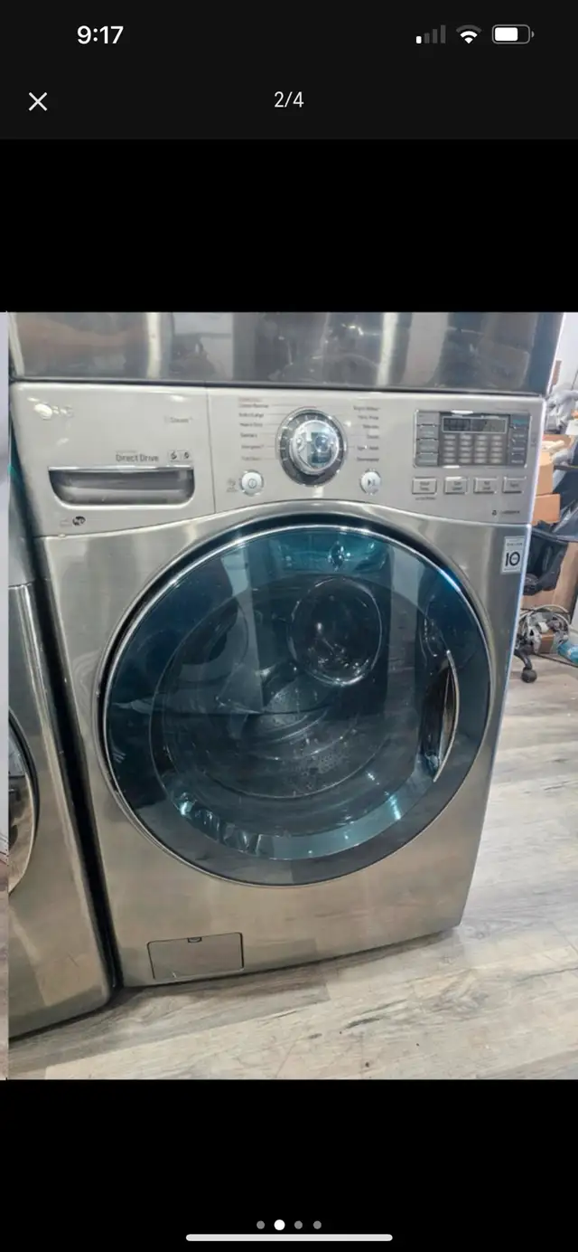 LG stainless steel front load washer electric dryer set  in Washers & Dryers in Mississauga / Peel Region - Image 3