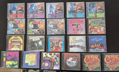 Various CDs $3 each, all for $40 Rockin' Jukebox 1965 Rockin' Jukebox 1966 Rockin' Jukebox 1967 Rock...