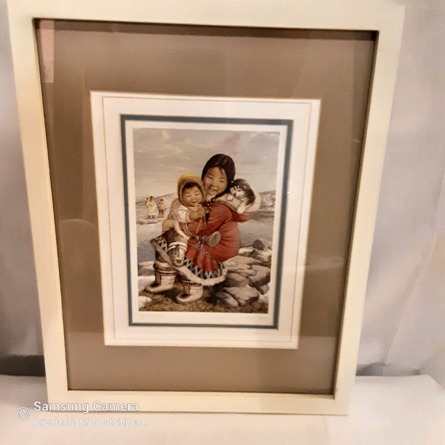 Signed "Togetherness" Nori Peter art print, glazed framed matted in Arts & Collectibles in Calgary - Image 2