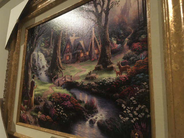 Disney Thomas Kinkade Painting in Arts & Collectibles in Calgary - Image 2