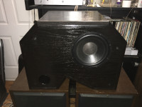 Pair Of Custom 10" PSB Stratus Gold Subwoofers / Speaker Stands