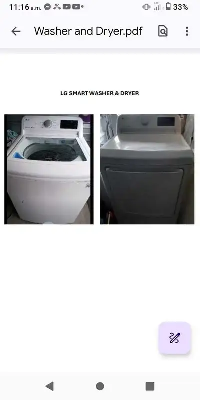 LG SMART WASHER & DRYER, View more