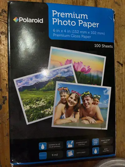 Polaroid premium photo gloss paper/papier photo (100) , View more