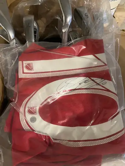 Signed by altidore and giovinco witnessed by frameworth one long sleeve and one regular jersey askin...