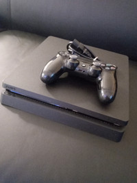 PS4 Slim 1TB with controller and power cord 