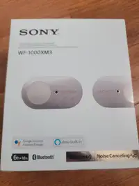 Sony Bluetooth earbuds - white