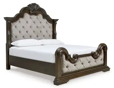 Ashley King Size Maylee Bedroom Set (Bed Frame, Dresser, Ni, View more