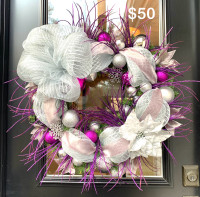 NEW- Handcrafted Christmas Wreath