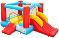 Little Tike Slide 'n Swish Inflatable Bouncer with Included Air