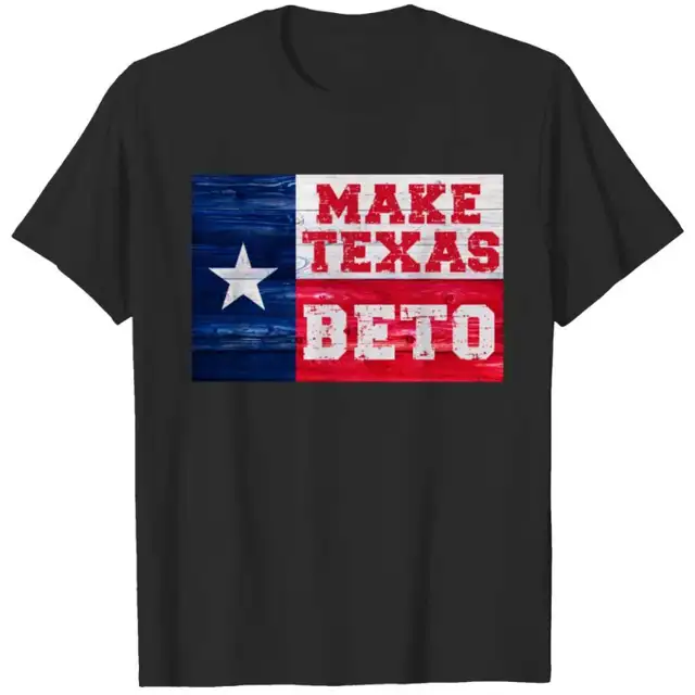 Men's Size Medium Make Texas Beto Essential T-Shirt