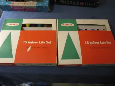2 SETS OF VINTAGE NOMA CHRISTMAS LIGHTS-INTERIOR-ORIGINAL BOXES, View more