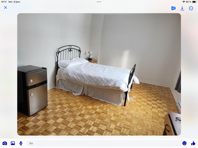 Grand chambre à louer pour Femme Travailleuse au étudiant sérieuse , aussi si vous voulez louer par...