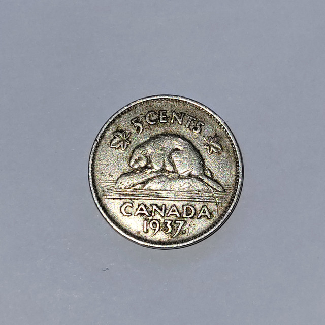 1936 -1945 Canadian 5 Cent Coins in Arts & Collectibles in Prince George - Image 2