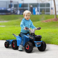 6V Kids ATV Quad, Battery Powered Electric Vehicle for Kids with