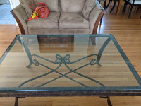 Glass Modern Coffee Table. Solid Glass and great condition.