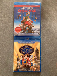 New Disney Bluray Three Musketeers Mickey Mouse Arthur Christmas