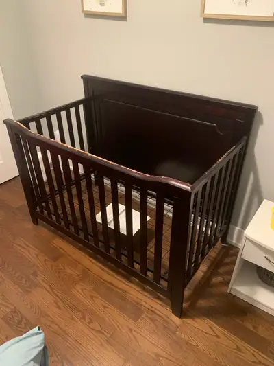 Great crib, very sturdy from a smoke-free home. Has some bite marks but great condition other than t...
