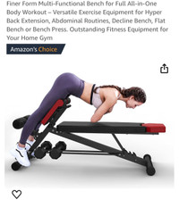 Multi-Functional Bench for Full All-in-One Body Workout