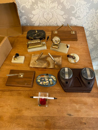 Lot of Vintage Desk (Pen Holder) Sets