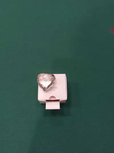 Swarovski crystal heart, clear., View more