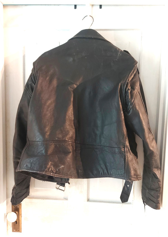Leather bike Jacket. Mens. Black. High Spirit in Men's in Oakville / Halton Region - Image 2