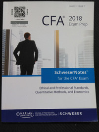 Schweser Notes for the CFA 2018 Exam Level II Book 1