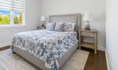 Queen Size Maple Bedroom Set Purchased New at James Reid Furniture. Cost 7900.00 Barely used in a gu...