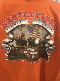 Vintage Harley Davidson Gettysburg, PA Double Sided T-Shirt