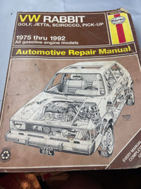 1975 VW RABBIT GOLF JETTA SCIROCCO PICK-UP REPAIR MANUAL #M1270