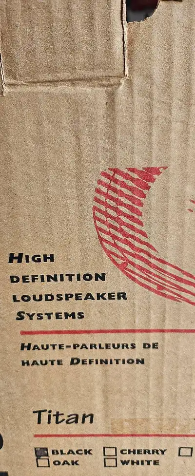 2 like new paradigm, Titan bookshelf speakers. $100.00 obo