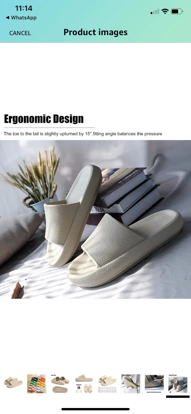 MOLATIN Pillow Slippers for Women and Men,Non-Slip Quick Drying  in Women's - Shoes in London - Image 7