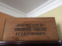 REDUCED Stromberg-Carlson Telephone Shipping Crate