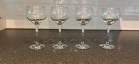 Set of 4 Red Wine Glasses for sale