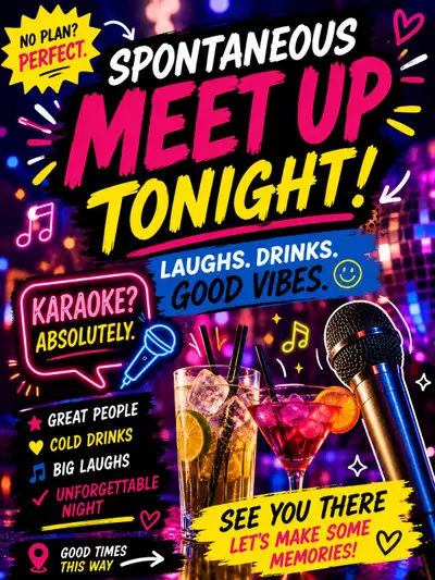  spontaneous meet up tonight ?, View more