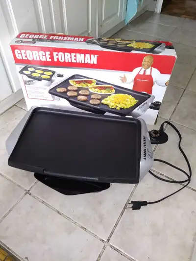 George Foreman GRD10GFBC Large 10-Inch x 16-Inch Electric Griddle 10-Inch x 16-Inch Family sized gri...
