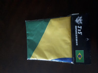 New in packaging, Brazil flag-3 feet by 5 feet
