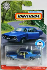 Matchbox Moving Parts 1/64 '64 Pontiac Grand Prix Diecast Car