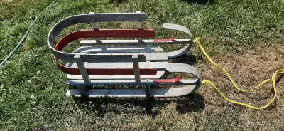 Vintage Wooden Sled, View more