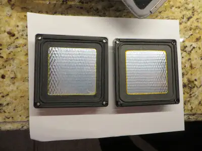 RARE SQUARE ALUMINUM HONEYCOMB MIDBASS SPEAKER - NEW, View more