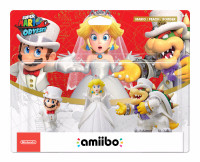 Mario, Peach and Bowser (Wedding) amiibo - 3-Pack or Singles/ind