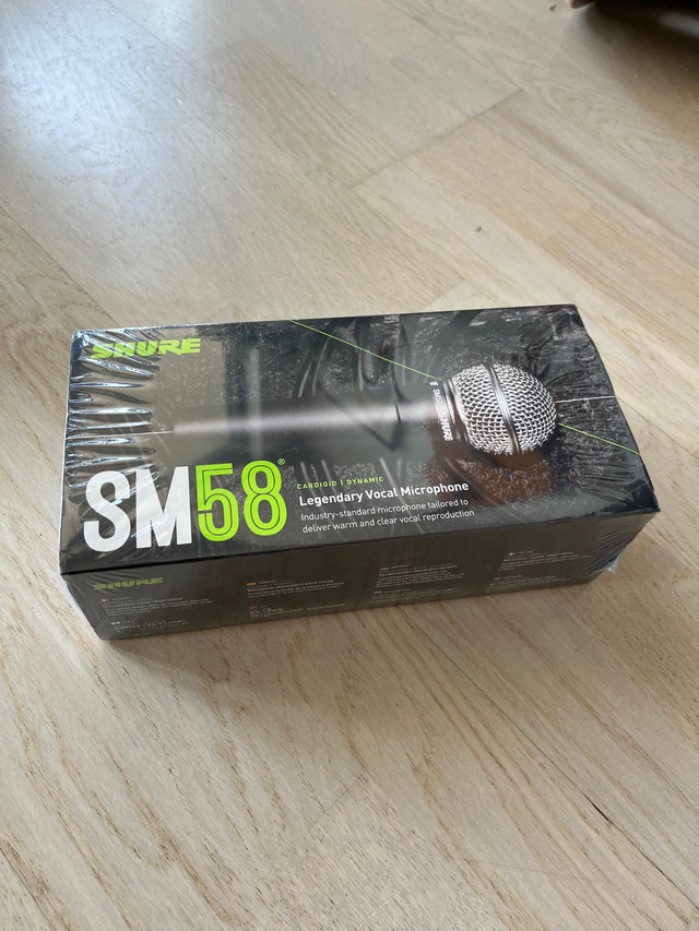 Brand new shure sm58 mic in box  in Pro Audio & Recording Equipment in City of Toronto
