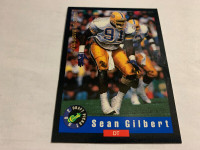 1992 CLASSIC FOOTBALL LP 5/10 SEAN GILBERT 1/40,000 NM -MT.