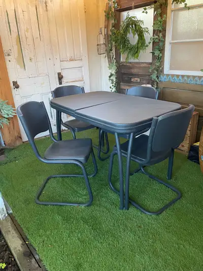 5 piece Charcoal Dining & Chair setSet, View more