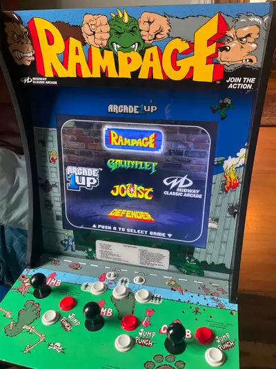Rampage Arcade1UP Cabinet WORKING 4 games in one, View more