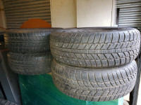 195 65 15 x 4 95% tread remaining winter tires on steel rims